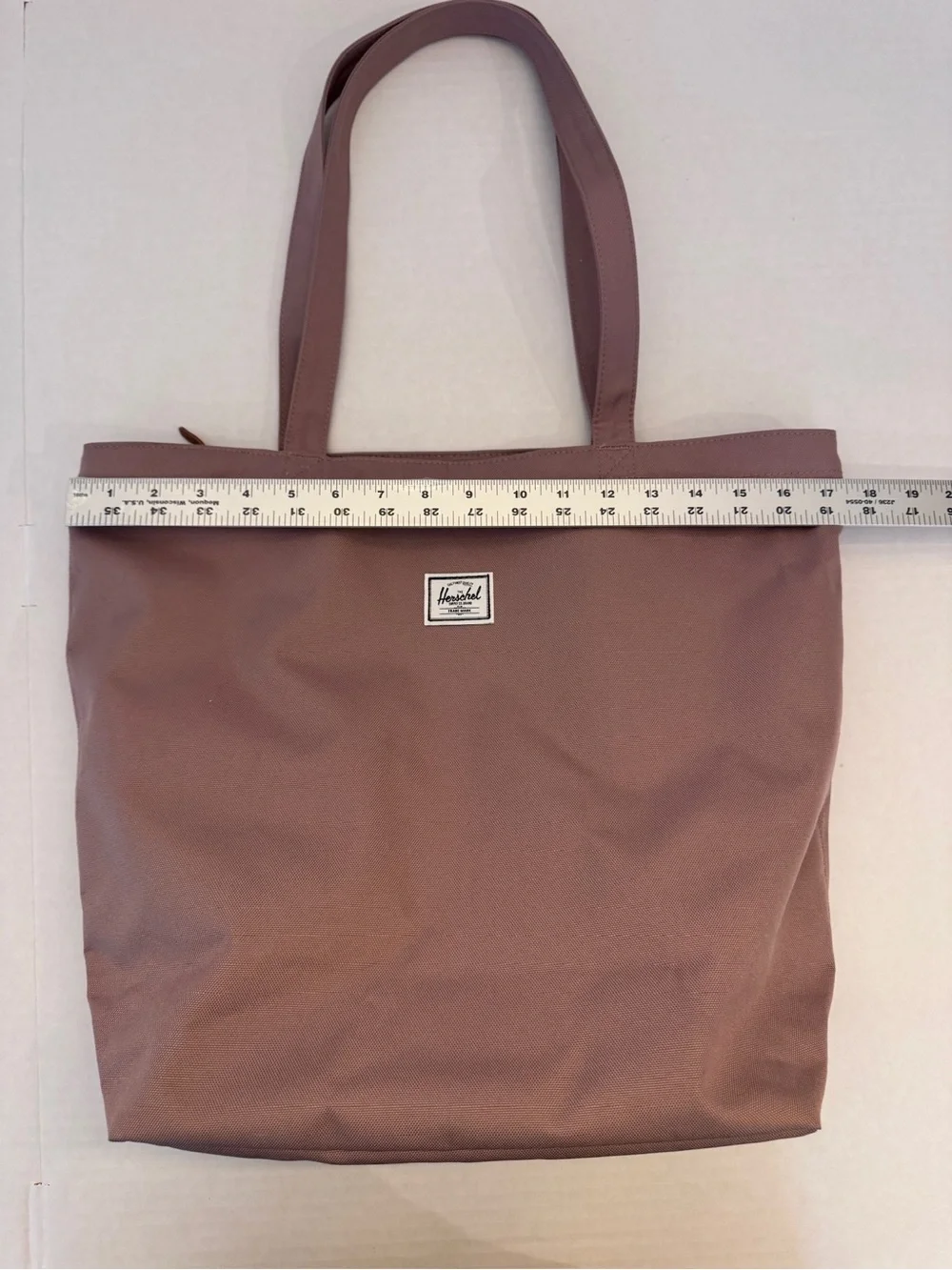 Herschel Supply Co. Mica Tote Zippered Shoulder Bag Carry All Travel Ash Rose